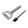 Fruit and Vegetable Peeler and Slicer, Stainless Steel one-Piece, 2-in-1