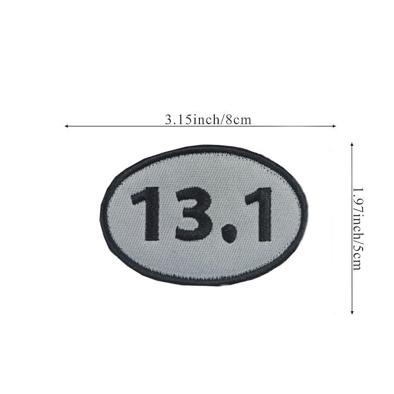 26.2 Marathon Running Patch |Hook & Loop Patch Full Embroidery