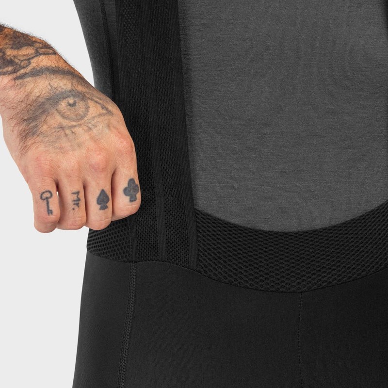 SIROKO - Long cycling bib shorts BX Envalira, black