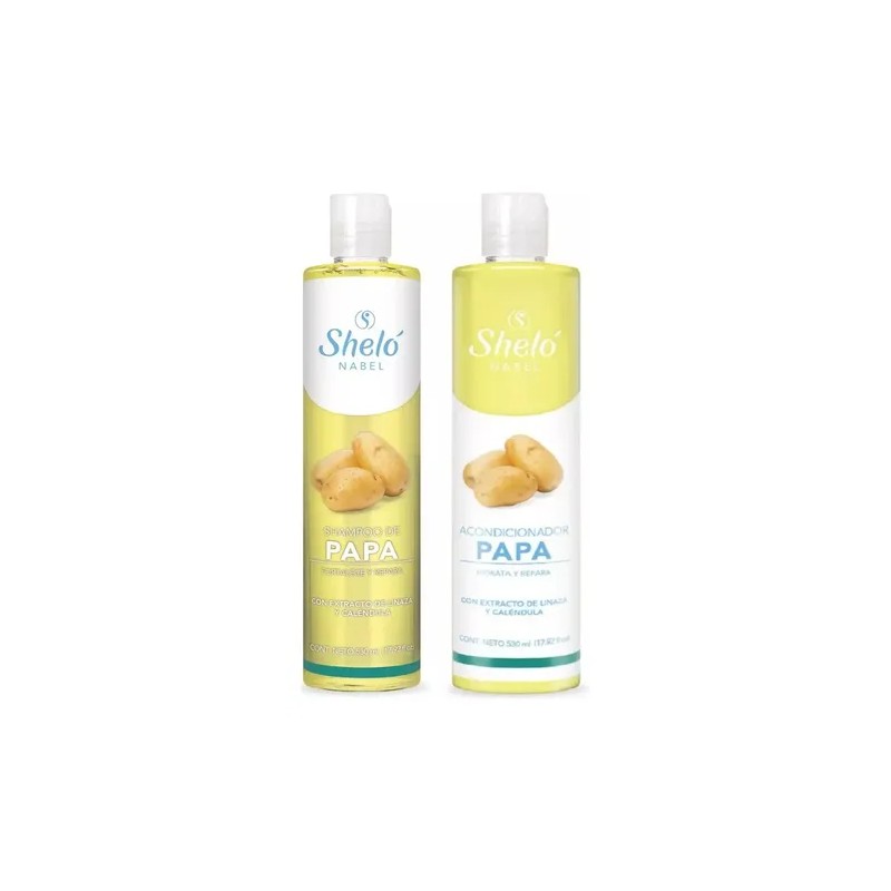 Shampoo Papa Acondicionador Cabello Shelo