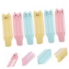 PACKOVE 6Pcs Self Grip Wave Hair Rollers for Natural Fluffy