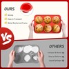 2 Packs 6 Cups Silicone Muffin Pan with Metal Reinforced