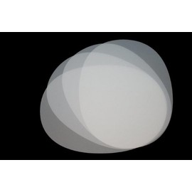 Vogt Foliendruck GmbH Table Mat Set Transparent Oval 4-Piece Washable Place Mat Set