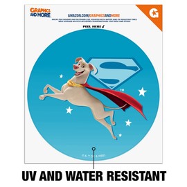 DC League of Super Pets Krypto Automotive Car Window Locker Circle Bumper Sticker