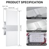 ChangM Modern Wall Sconces Set of Two, 12W Acrylic Led