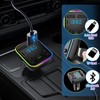 Car Bluetooth Transmitter,5.3 FM Bluetooth Adapter,PD 20W & QC 3.1