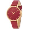 Engelsrufer ERWA-COLOUR-LRD1 Women's Watch Colour Analogue Quartz Gold Red, Strap.