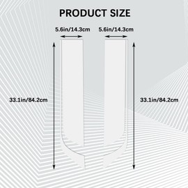 HQRNYP Car Hood Decal Sticker, Racing Stripes, Auto Hood Sport Style Stripe Graphics Decal, Auto Modified Decoration Automotive Side Body Racing Bumper Sticker Universal for Car SUV Truck (White)