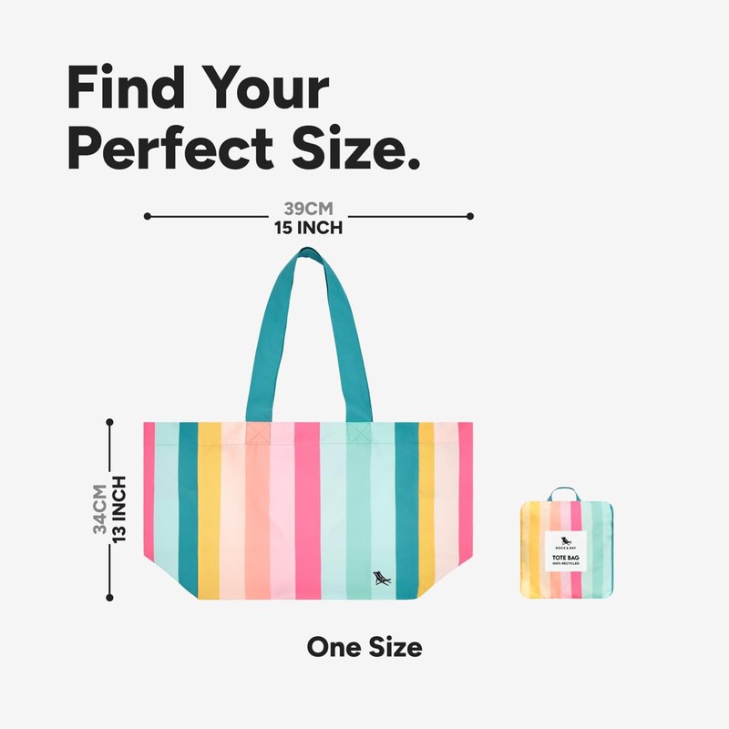 Dock & Bay Everyday Beach Tote Bag - Reusable Beach