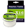 Reaction Tackle Hollow Core, 16 Strand Braided Fishing Line White
