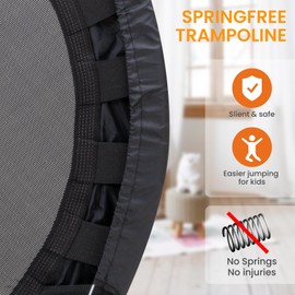 ATIVAFIT 36“ Kids Trampoline with Big Handle Compact Indoor/Outdoor Mini Trampoline for Toddlers (2‑6 Years)