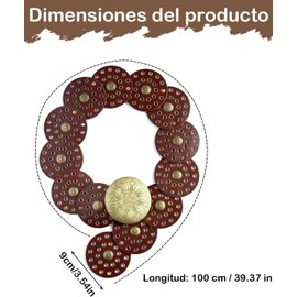 1 Cinto Vaquero Mujer, Cinturones Vaqueros para Diseño Clásico Occidental, Ajuste Cómodo, Accesorio Versátil para Jeans y Vestidos, Talla Única con Hebilla Decorativa
