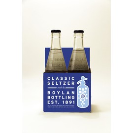 Boylan Bottling Classic Seltzer, 12 oz (24 Glass Bottles)