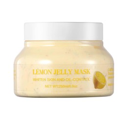 Britains Beauty Ultimate Jelly Masks - 10 Varieties for All Skin Types: Brightening, Hydration, Anti-Aging, Acne Treatment, Natural Ingredients, 250ml Each (Lemon Jelly Mask)