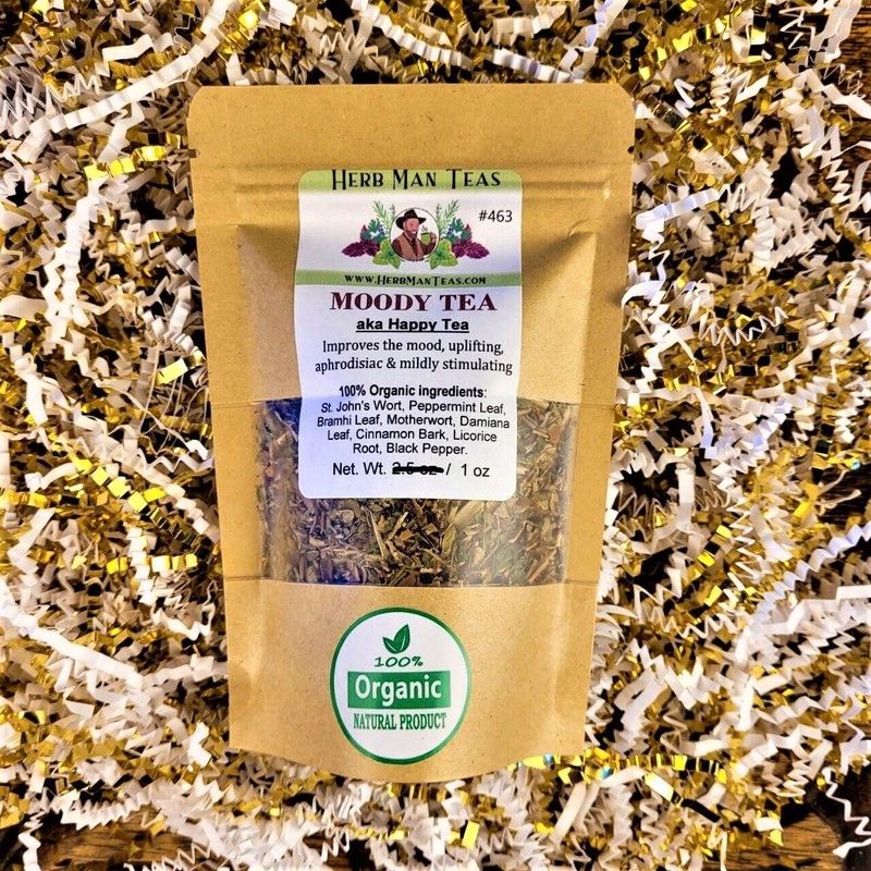 HERB MAN TEAS HAPPY TEA - Mood improving, uplifting for