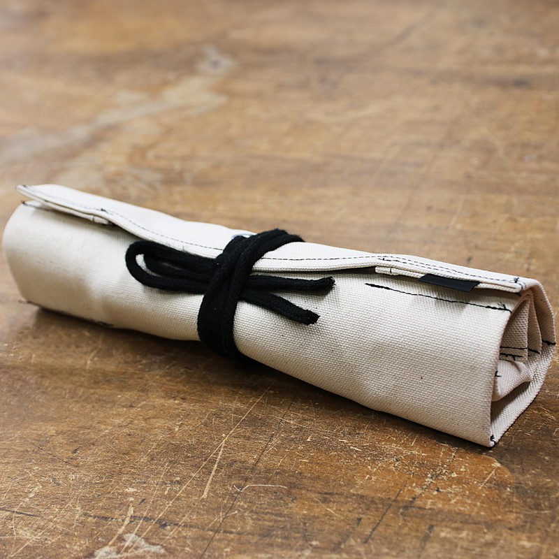 KAKURI Chisel Roll Up Pouch, Heavy-Duty Canvas, 12 Pockets Tool