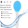 Electric Silicone Brush Silicone Body Brush Long Handle Shower Brush