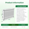 20x25x4 Furnace Filter MERV 11 Compatible with Honeywell FC100A1037,HVAC Foldable