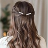 WUSJCOF 12 Stück Metall-Seitenkämme mit 10/5 Zähnen,Schleierkämme,Haar-Seitenkämme für Damen,Haar-Accessoires,Chignon-Clip (Silber