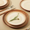 Pokini Stoneware Dinnerware Sets, Ceramic Plates and Bowls Set, Microwave