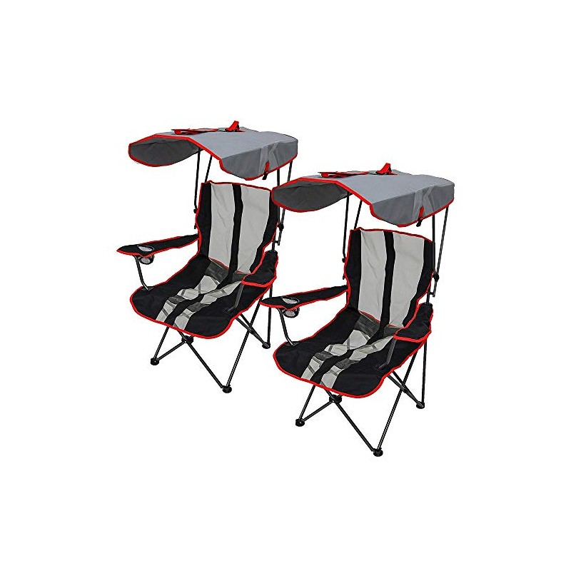 Kelsyus Red Camping Chair, 2-Pack