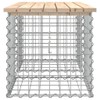 vidaXL Garden Bench Natural Wood Pine Wood Large Durable Garden