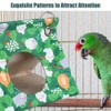 BDKMMS Bird Hammock, Parrot Hanging Bed House with 2 Metal