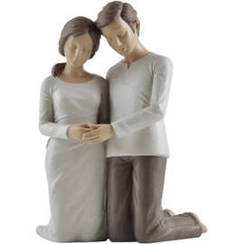 Treasured Moments Husband & Wife Praying Couple Kneeling Statue Sculpture, Couples Gift Ideas, Wedding Engagement Gifts, Home Office Decor