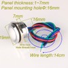GUUZI 4pcs 12V-24V RGB Triple (Red Green Blue) Metal LED