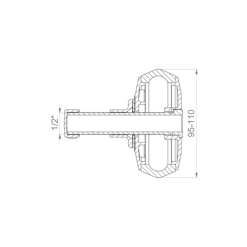CSV 100 quick-release plug, PVC (95-110 mm), up to 0.5