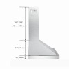 Tieasy 30 in Wall Mount Range Hood 500CFM Kitchen Vent
