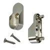 Oval Closet Rod End Supports w/Rear Facing 5mm Pins |