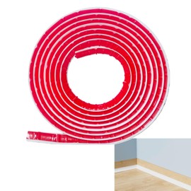 118 Inch Flexible Quarter Round Shoe Molding, Peel and Stick Silicone Trim