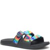Chaco womens Chillos Slide Sandal, Dark Tie Dye, 9 US