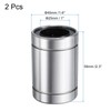 uxcell 2Pcs LM25UU Linear Bearing 25mm Bore 40mm OD 59mm