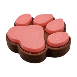 Dog Paw Fidget Clicker – Stress Relief Desk Toy for Adults and Teens with Anxiety, ADHD, Autism – Adorable Sensory Keychain for Focus & Relaxation for Dog Lovers – 3D Printed in Canada