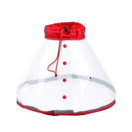 강아지 산소 고양이 깔때기 넥카라 투명 Dog Oxygen Cat Funnel Neck Collar Transparent [large]