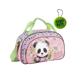 Goldkids - Children's Sports Bag for Girls and Boys - Shoulder Bag with Panda Motif - Swimming Bag with Reinforced Base - Training Bag 40 cm x 25 cm x 15 cm