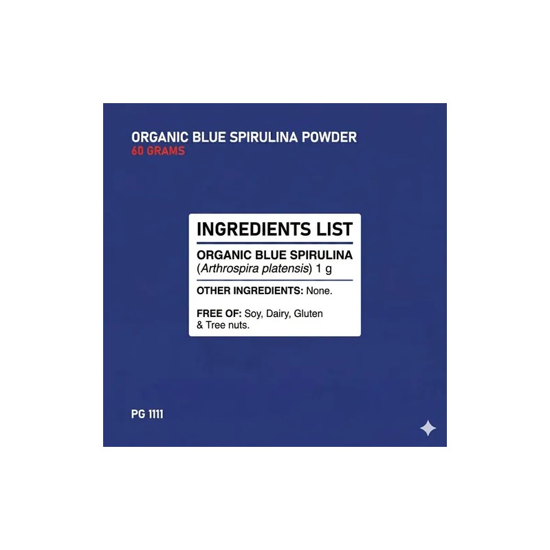 Puregood Espirulina Azul Orgánica Para Repostería 60 G