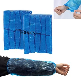 PEFAVPRO 200 PCS Disposable Arm Sleeves, Plastic Sleeves to Cover Arms for Cleaning, Repairing, Painting and Tattooing