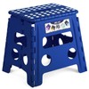 Delxo Folding Step Stool, 13 inch Non-Slip Foldable Stools for