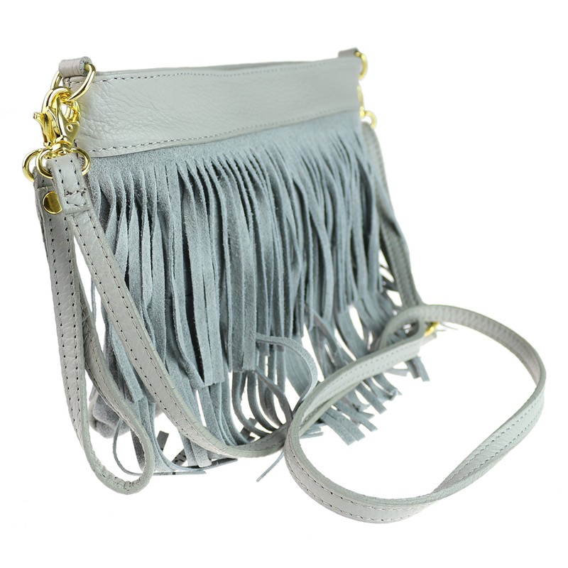 Girly Handbags New Medium Echtes Wildleder Schultertasche Quaste Crossbody Womens