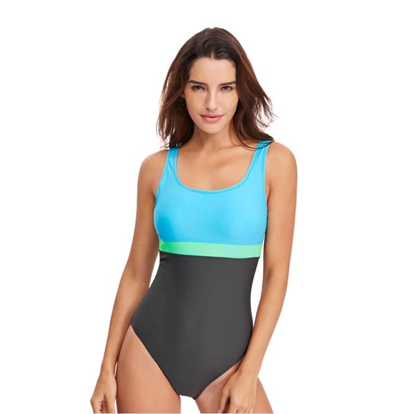 Womens One Piece Swimsuit Tummy Control Swimming Costume Slimming Monokini