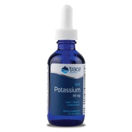 Trace Minerals Research, Ionic Potassium, 99 mg Potassium, 59 ml, Laboratory Tested, Gluten Free, Soy Free, Vegetarian