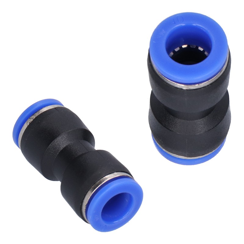 50Pcs Straight Pneumatic Connector Push to Connect Fittings for PU-10