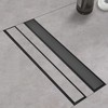 Kuaisailsk Linear Shower Drain ，with Tile Insert Panels ，12 Inch