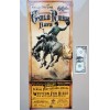 Wickenburg Gold Rush Days Rodeo poster Bob Coronato cowboy embossed
