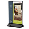 Deflecto® Double-Sided Sign Holder with Black Frame and Base (8.5
