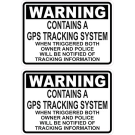 StickerTalk Contains GPS Tracking System Vinyl Stickers,