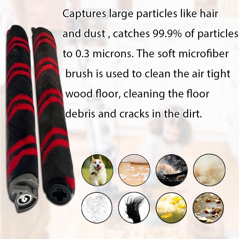 Ytaland 2 Pack Brush Roller Replacement Compatible with Shark Stratos